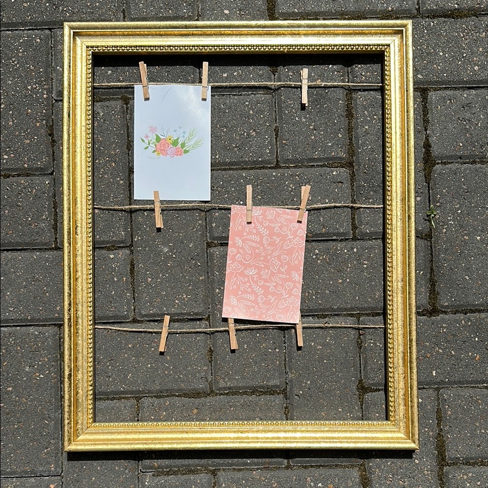 Gold Decorative Frame with Clips